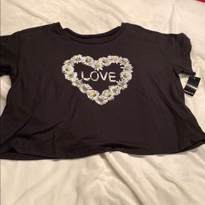 Torrid daisy crop tee